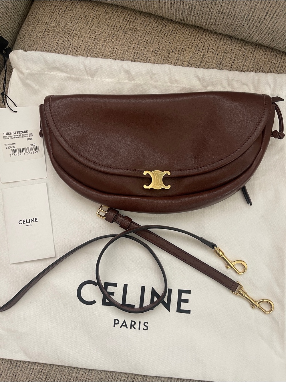 Celine little halfmoon bag - Picture 4 of 8